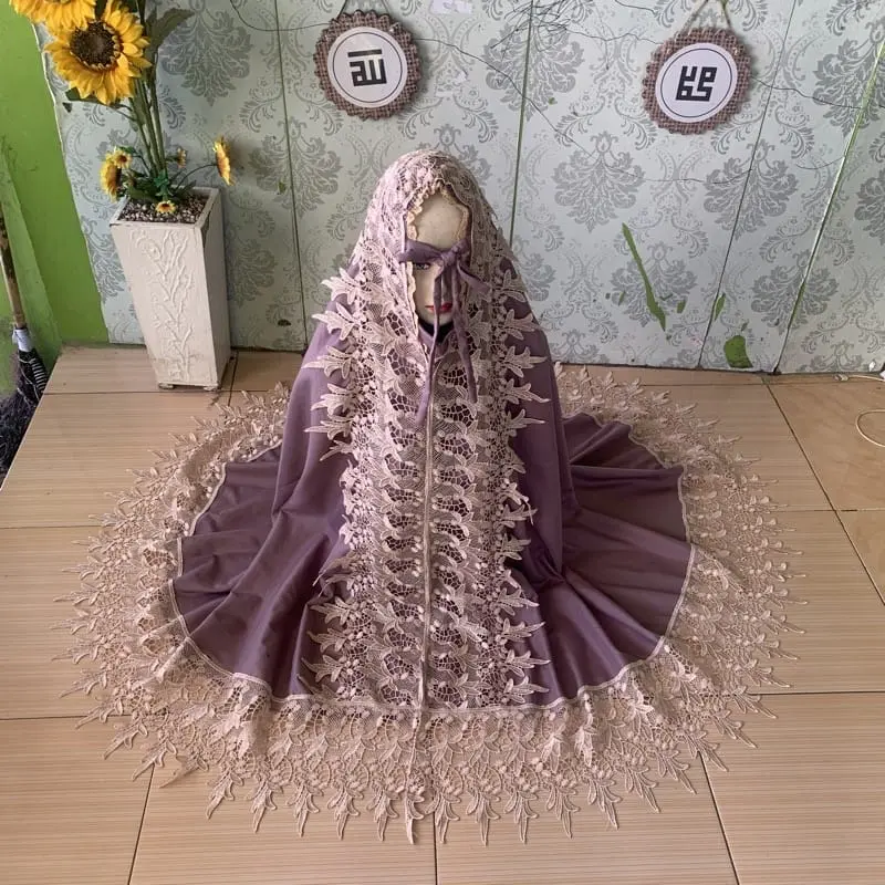 MUKENA MAHARANI PRINCESS RENDA MILO MUKENA RENDA FULL KD 3