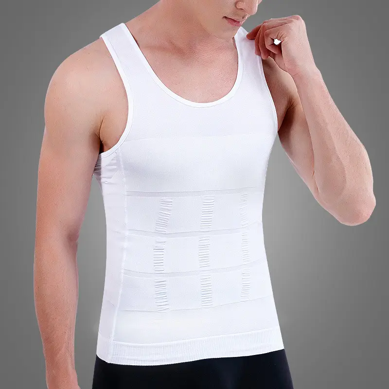 Áo nịt bụng nam Gile Singlet Cho Áo định hình Áo ép cơ thể nam 7