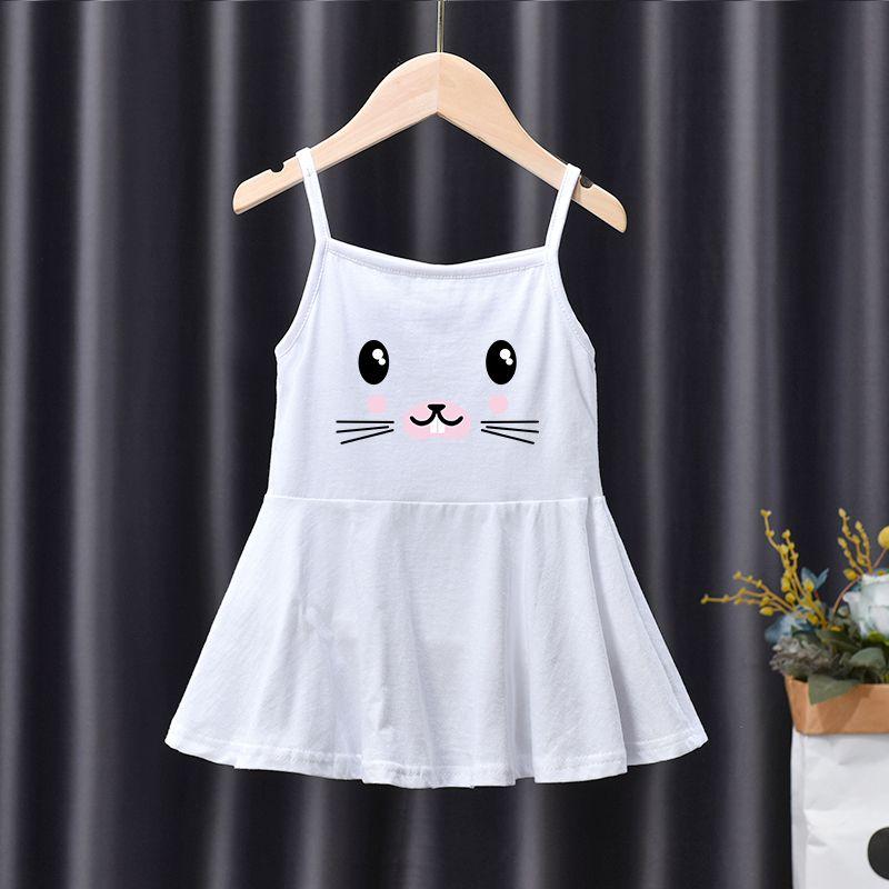 Váy Mùa Hè Cho Bé Gái, Phong Cách Mới, Thời Trang, Có Dây Đeo, Làm Bằng Bông, Thích Hợp Cho Bé Một Tuổi, Váy Công Chúa, Cho Mùa Hè 6
