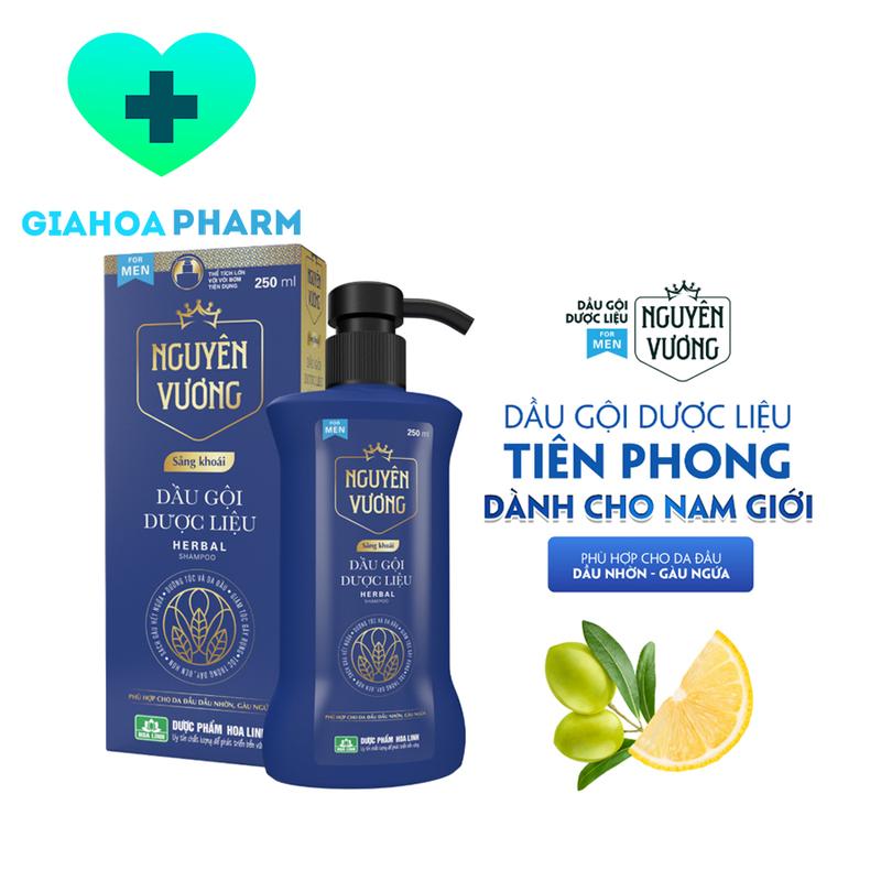  Dầu gội dược liệu Nguyên Vương sảng khoái cho Nam hỗ trợ mọc tóc giảm gãy rụng dầu nhờn gàu ngứa  men Nguyên Xuân  