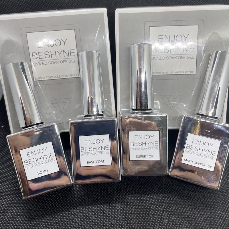 Enjoy Beshyne Base Top Gel UV LED Soak Off Base Coat Super Top & Matte Super Top Cho Nail Đẹp