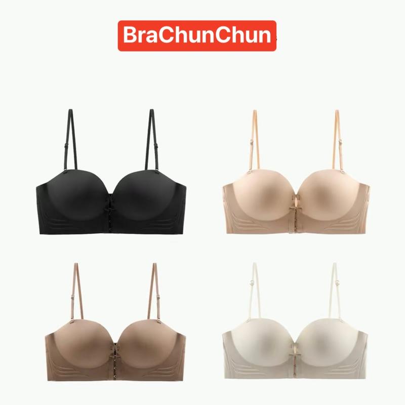 Áo lót nữ mặc được không dây chống tuột không hở mỏ hạn chế lộ viền mỡ lưng dệm 4cm 946.