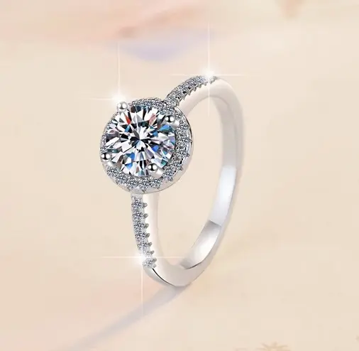 89-S027 NHẪN TRÒN THIẾT KẾ VIÊN ĐÁ CHỦ CAO CẤP Voi