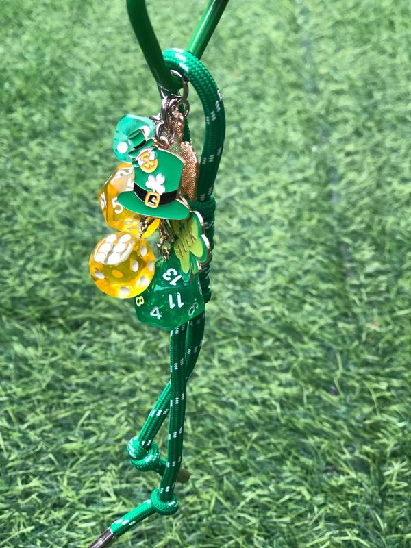 St Patrick's Day Themed Dice Design Keychain, Cute Keychain for Women & Men, Bag Charm for Car Keys, Bag Decoration 2