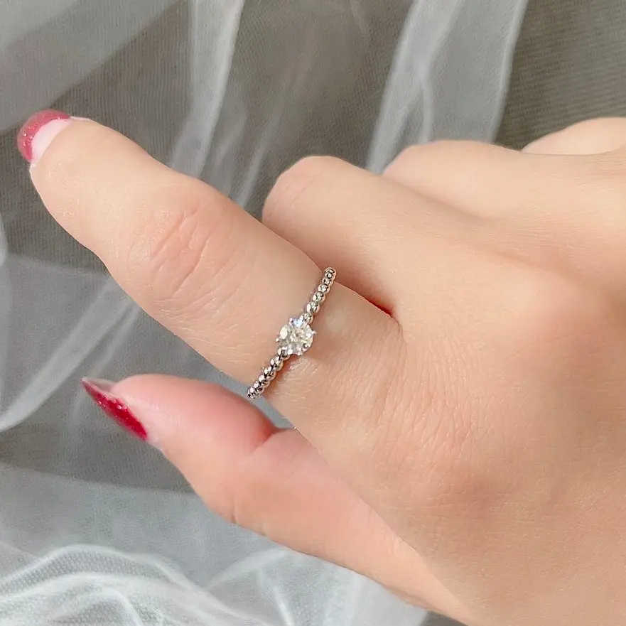 Cincin Xuping Putih Mata 1 Ukuran 6 7 8 C921