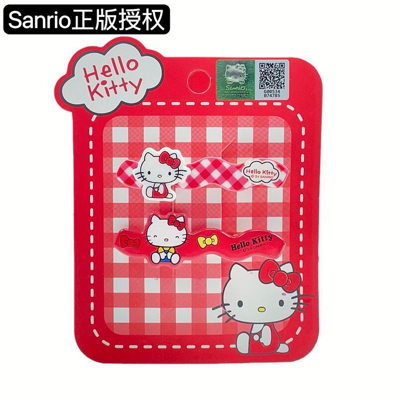Hello Kitty Tahun Baru Merah Akrilik Klip Rambut Sisi, Berlesen ...