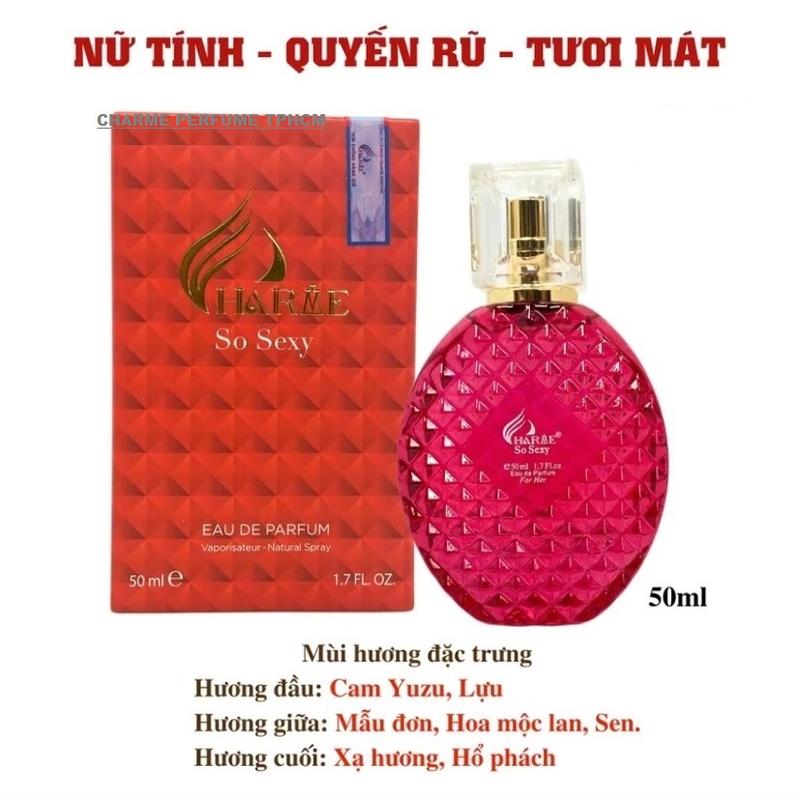 Nước hoa nữ Charme So sexy 50ml chính hãng - nhẹ nhàng, quyến rũ Perfume Women Xịt Thơm Cosmetic Tinh Dầu
