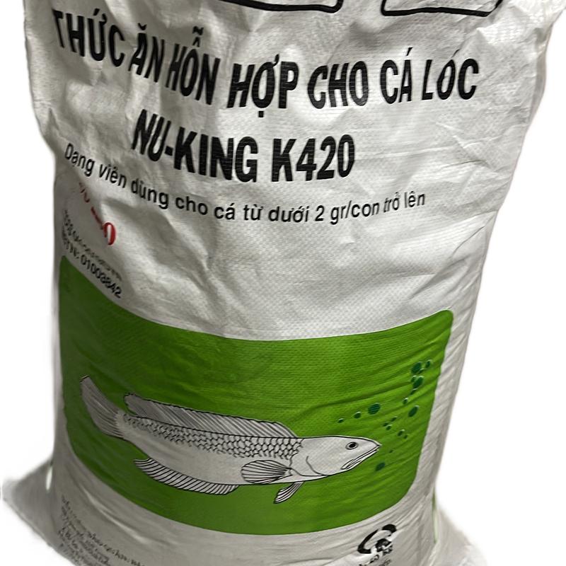 1 Kg Thức ăn cao cấp chuyên dùng cho cá lóc cá có vẩy protein 42% cá ăn mau lớn.nhiều kích vở hạt.