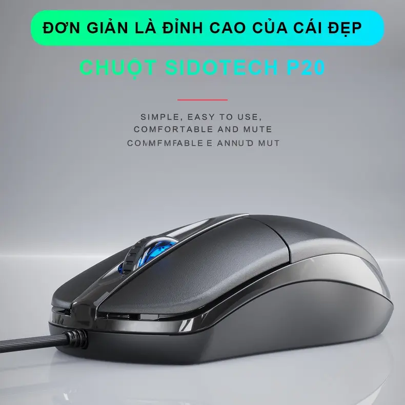 Chuột máy tính có dây SIDOTECH P20 dòng chuột vi tính gaming cho laptop máy tính văn phòng độ nhạy DPI 1200 có phiên bản chuột silent chống ồn chơi game cho game thủ | BigBuy360 - bigbuy360.vn Chuột máy tính có dây SIDOTECH P20 dòng chuột vi tính gaming cho laptop máy tính văn phòng độ nhạy DPI 1200 có phiên bản chuột silent chống ồn chơi game cho game thủ | BigBuy360 - bigbuy360.vn