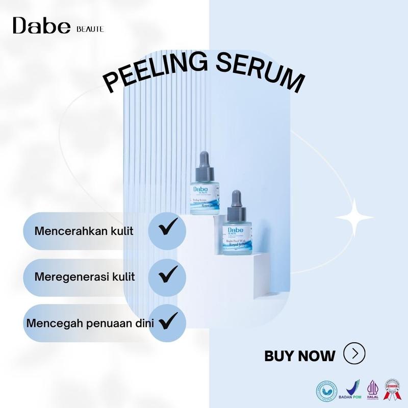 Peeling Serum AHA BHA PHA Ukuran 20ml Dabe Beaute Exfoliasi Wajah Hitam Mencerahkan 5