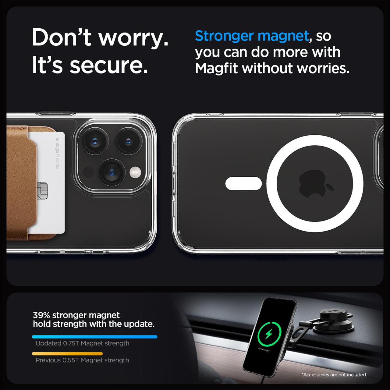 Case iPhone 15 Pro Max Plus Spigen Ultra Hybrid MagSafe Clear Casing