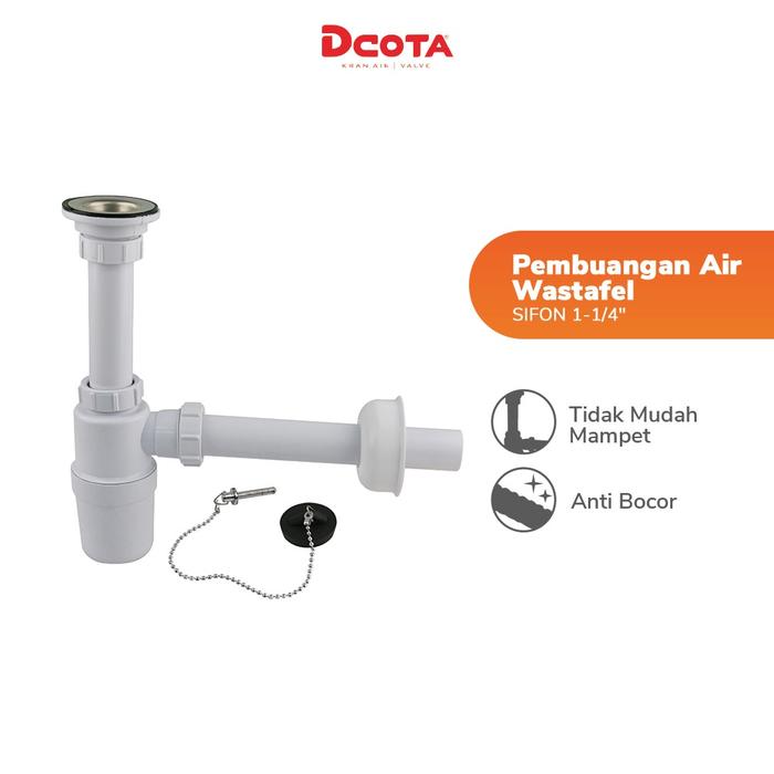 Gambar DCOTA Sifon Wastafel Pembuangan Air 1-1/4" dari Dcota Kota Administrasi Jakarta Barat Tokopedia