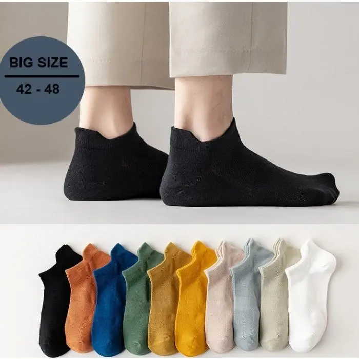 Kk109 Kaos Kaki Pendek Pria Colorful Big Size Men Socks 0
