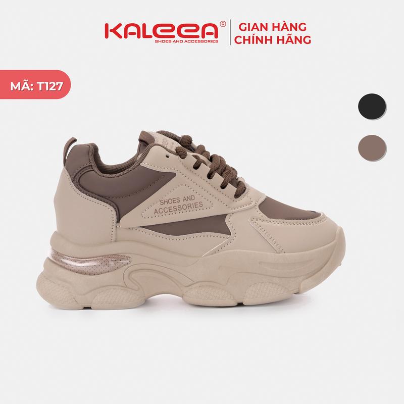KALEEA T127 - Giày Thể Thao Sneaker Nữ Độn 7cm Tăng Chiều Cao, Đi Chơi, Đi Làm Đều Được