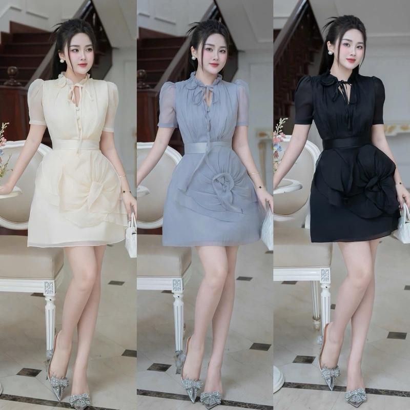 Lali_váy tácta phối tơ chân cuốn hoa sang chảnh_Ll071 0