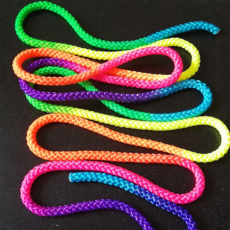 Product Introduction of Sports Gym Rainbow Color Rhythmic Gymnastics Rope Solid Competition Arts Training Ropes 21