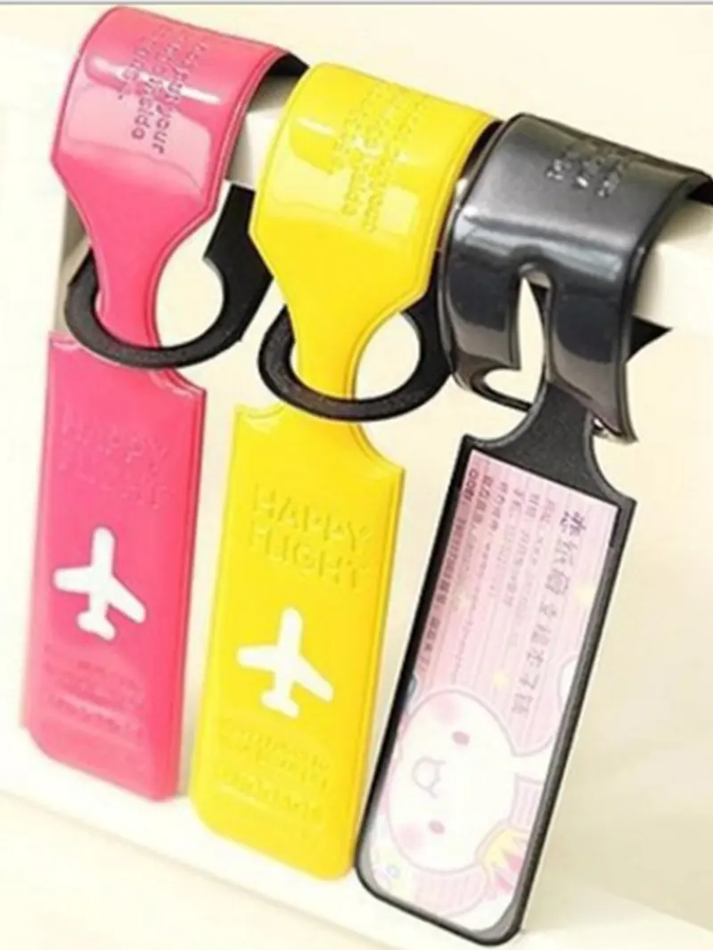 Product Introduction of Letter Pattern Luggage Tag, Colorful Travel Baggage Name Tag, Suitcase Address Label Holder, Travel Accessories for Travel Luggage, Adjustable Strap 3