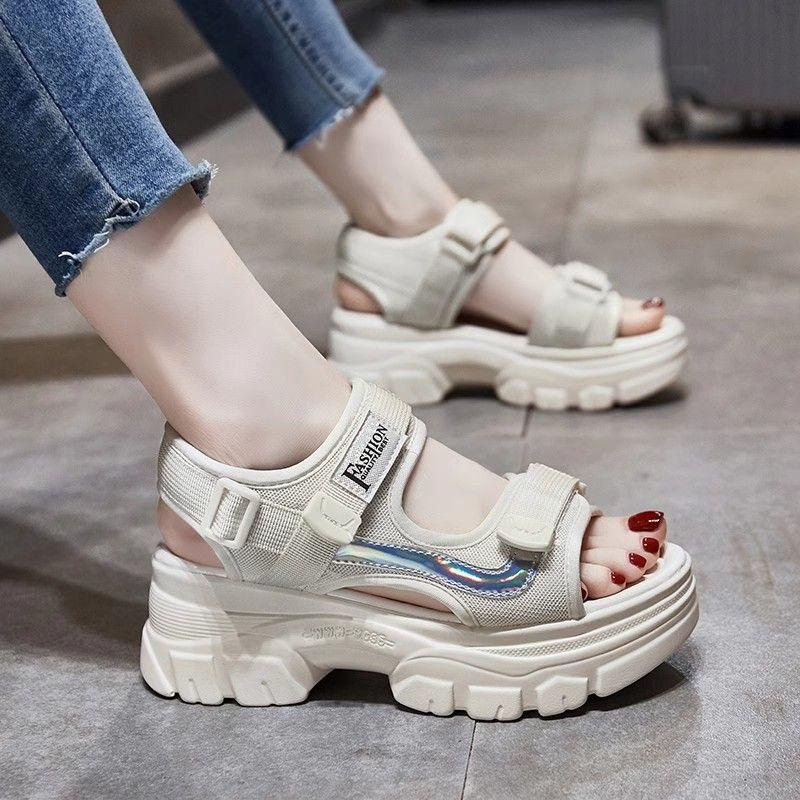 Dad Sandal, Dành Cho Nữ, Hàng Mới Về Mùa Hè 2024, Giày Đế Bằng, Phổ Biến Trong Thể Thao, Đế Mềm, Thích Hợp Cho Bữa Tiệc Bãi Biển, Giày Thường Ngày Thường Ngày Cho Nữ DéP Shoes 0