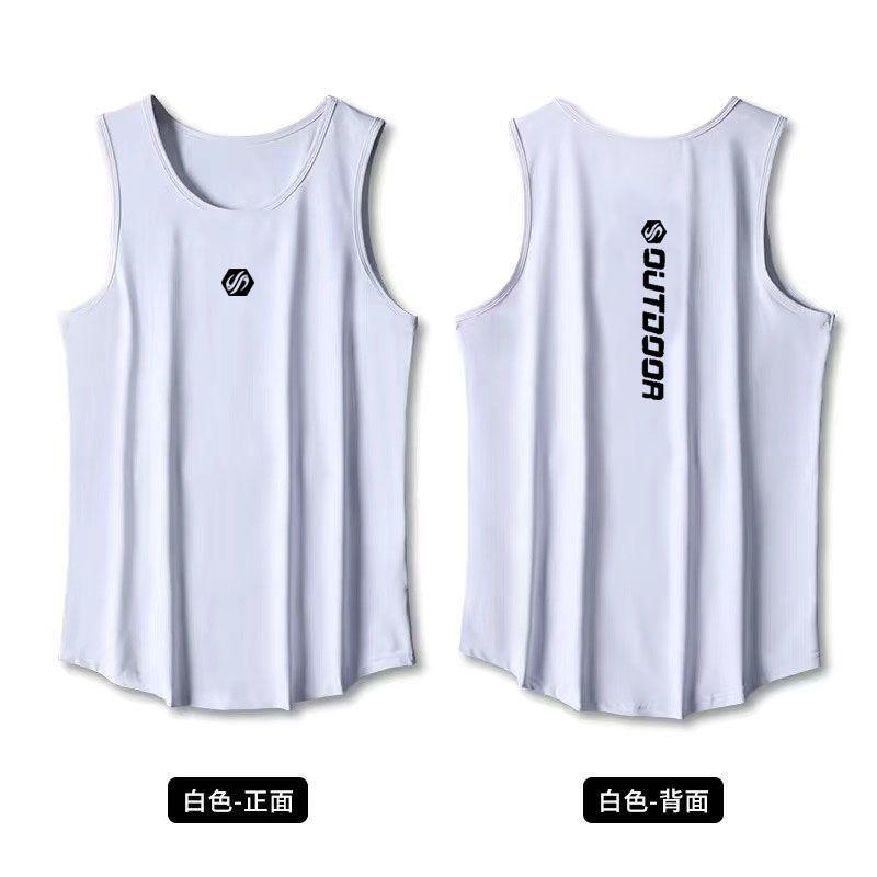 Bộ Đồ Thể Thao Vest Thể Dục, Không Tay, Nhanh Khô, Thích Hợp Cho Bóng Rổ Và Chạy Bộ, Ngoài Trời, Tập Luyện Mùa Hè, Quần Đùi Thoáng Khí, Thích Hợp Cho Chạy Bộ Buổi Sáng Và Đường Đua 5