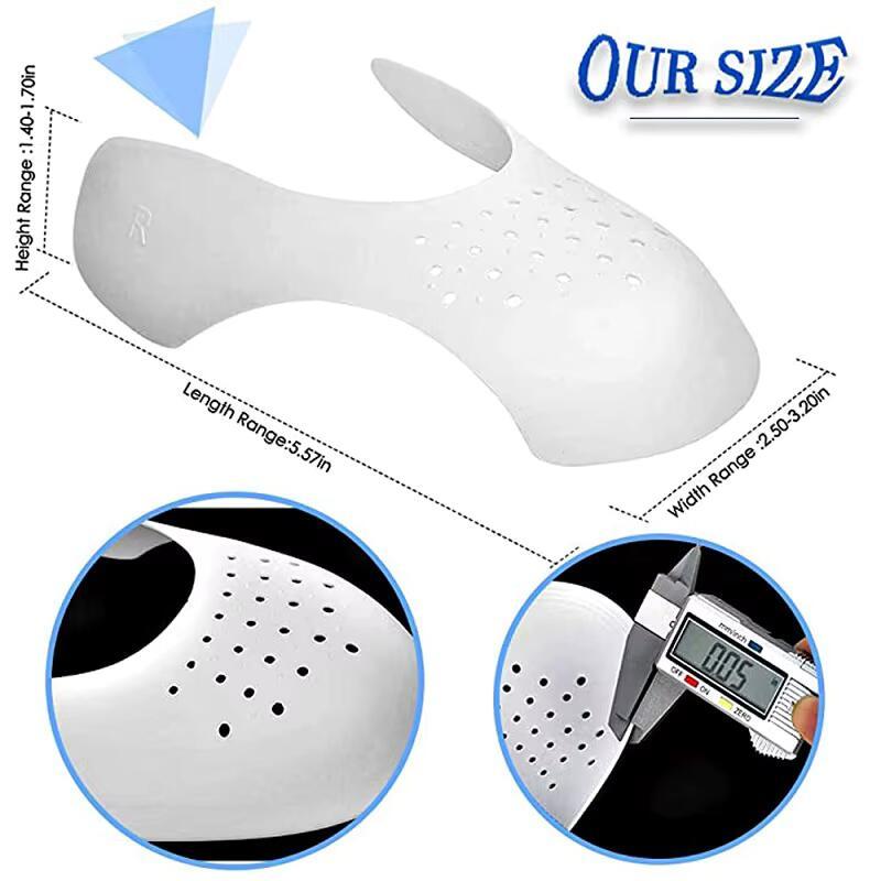 Product Introduction of 2 Pacs New Shoe Care Sneaker Anti Crease Toe Caps Protector Stretcher Expander Shaper Support Pad Shoes Accessories Footwear Comfort Insoles Bedroom Arch Walking 21