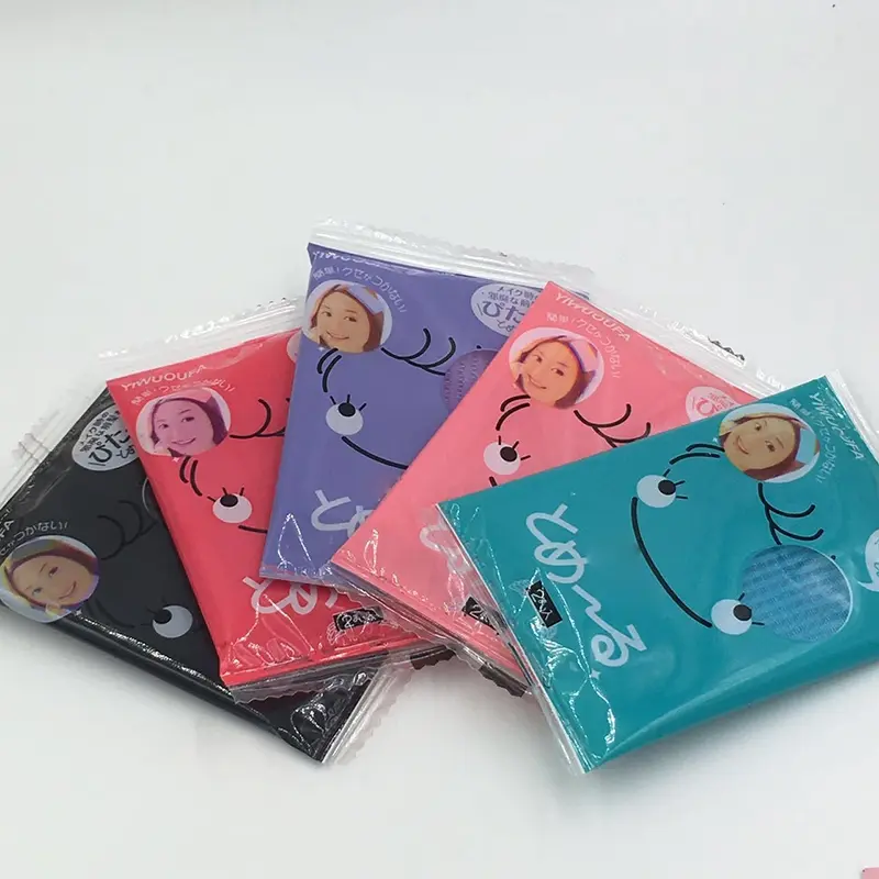 COMBO 15 Túi 2 miếng dán tóc trang điểm rửa mặt (trộn màu)