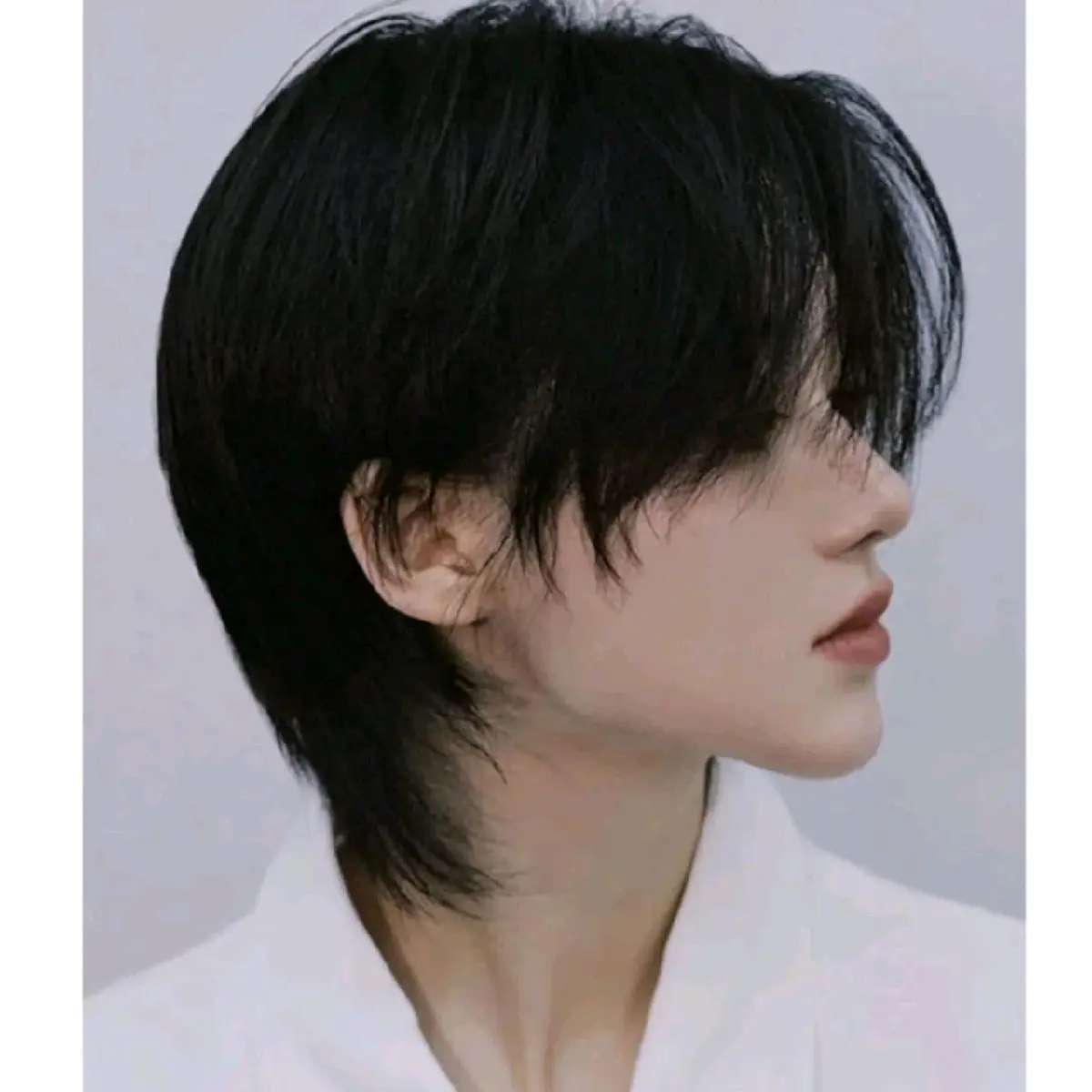 Wig Pria Rambut Palsu Mullet Pendek Gondrong Pendek Warna Hitam Gratis Hairnet Wigcap Anak