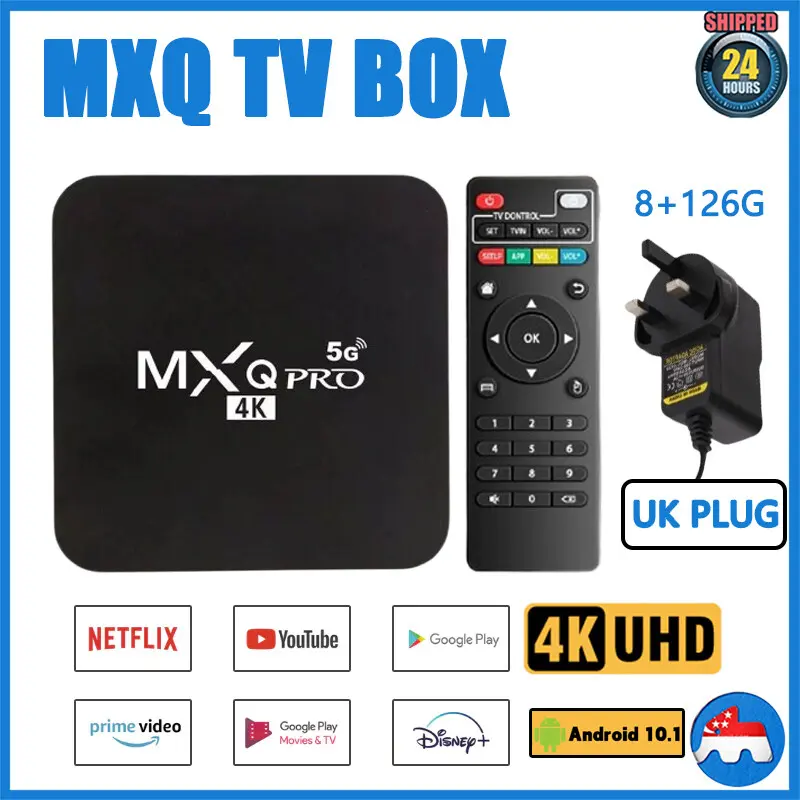 [In Stock] MXQ Pro Android 10.1 Smart TV Box 4K Media Player Set-top Box2.4G&5G Wifi Chip Intelligent android tv box