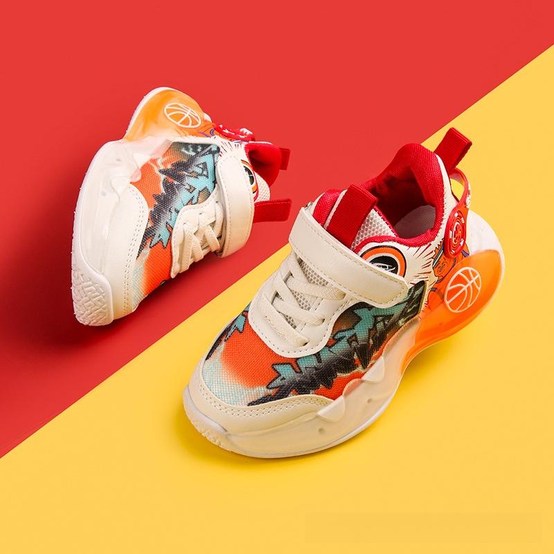 Product Introduction of Boys Running Shoes Spring and Autumn New LED Light Breathable Mesh Basketball Sneaker Luminous Leisure Light Shoes 7
