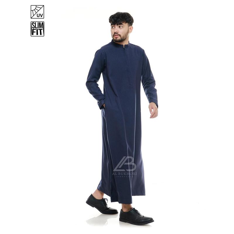 Al Bukhori - Anti UV Jubah Gamis Thobe Slimfit Pria Dewasa Premium Lengan Panjang - Jubah Abbas 6