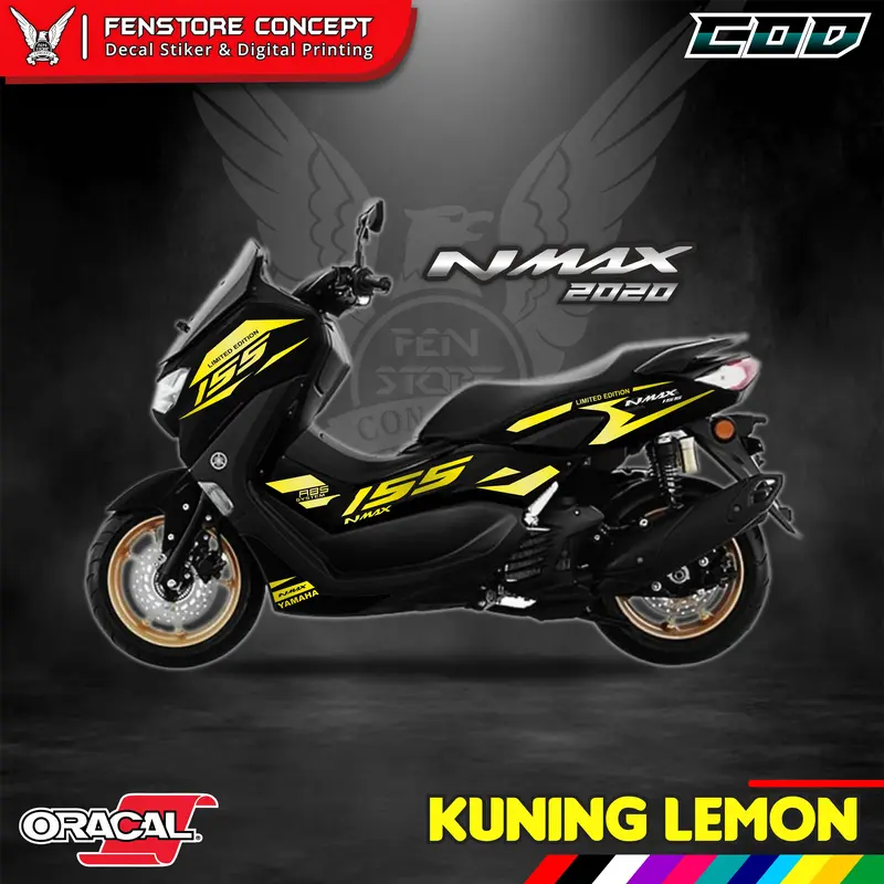 Cutting Stiker Yamaha Nmax / Aksesoris Motor Stiker Striping NMAX Variasi A5 2