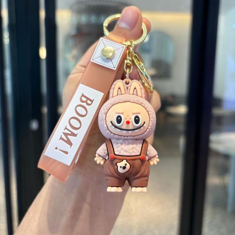 Product Introduction of Silicone cartoon pendant Labbubu Keychain bag pendant backpack accessories 6