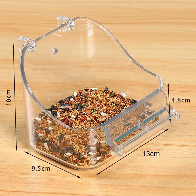 Product Introduction of Plastic Bird Bowl Hanging On The Cage Parrots Pigeon Feeder Hamster Bowl Water Cup With Hook Small Pet Bath Tub Pet Supplies 19