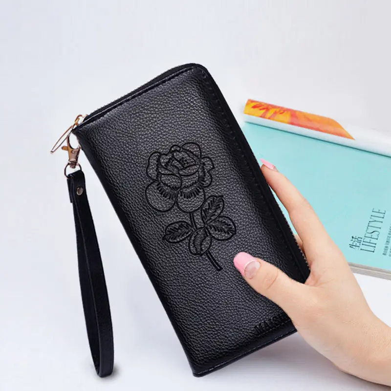 Korean Style 2024 New Hand Wallet Women's Long Zipper Multi-Functional All-Match Wallet Large Capacity Mobile Phone Wallet