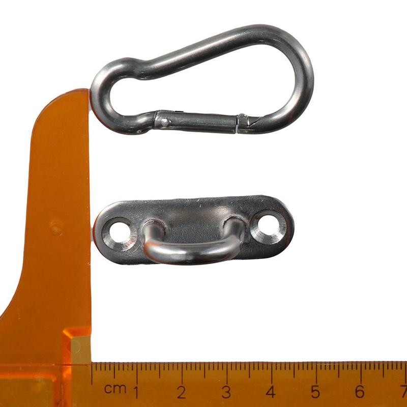 Product Introduction of haesdo 1/5Set Mount Hook Wall U Boat Pad Mount Snap Hook U Hooks Pad Eye Plate Stainless Steel 21