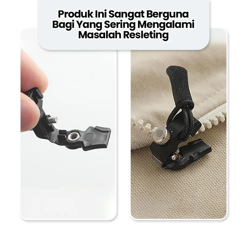 COD Setelan Reparasi ritsleting bagasi, mantel, pakaian, sepatu, dan sepatu bot yang dapat dilepas, kepala ritsleting kunci rantai bit pengganti bebas alat rumah tangga Additional Accessories jaket tali 5