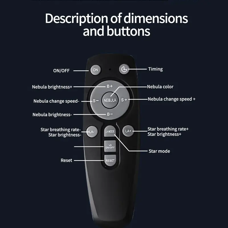 Astronaut Design LED Projector Night Light, Galaxy Projector with Remote Control, Novelty Lighting for Home Theater & Room Decoration 7