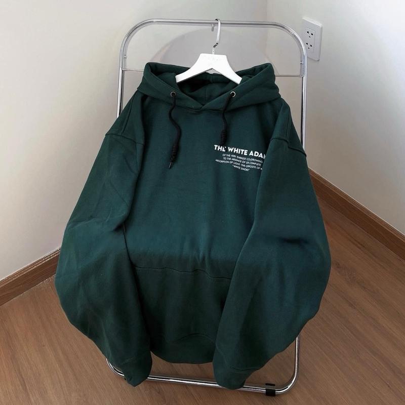 Áo Hoodie Nỉ Unisex Form Rộng THEWHITEE Hình In Nổi Bật Hot Trend - Pqk Boutique