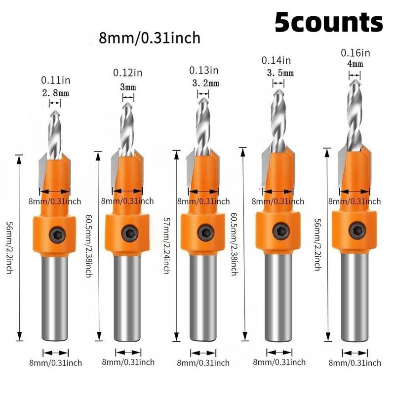 Woodworking Hole Drill Bit Set, Woodworking Hole Drill Bit Set, Power Tool Accessories for Woodworking, Home Improvement & Home Care Supplies 1