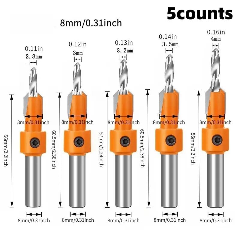 Woodworking Hole Drill Bit Set, Woodworking Hole Drill Bit Set, Power Tool Accessories for Woodworking, Home Improvement & Home Care Supplies 1