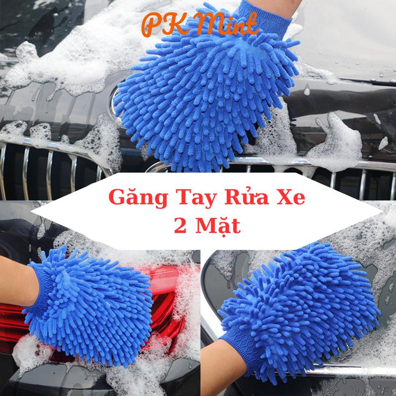 Găng Tay San Hô Rửa Xe Máy, Ô Tô Sợi Microfiber, Vệ Sinh Nhà Cửa