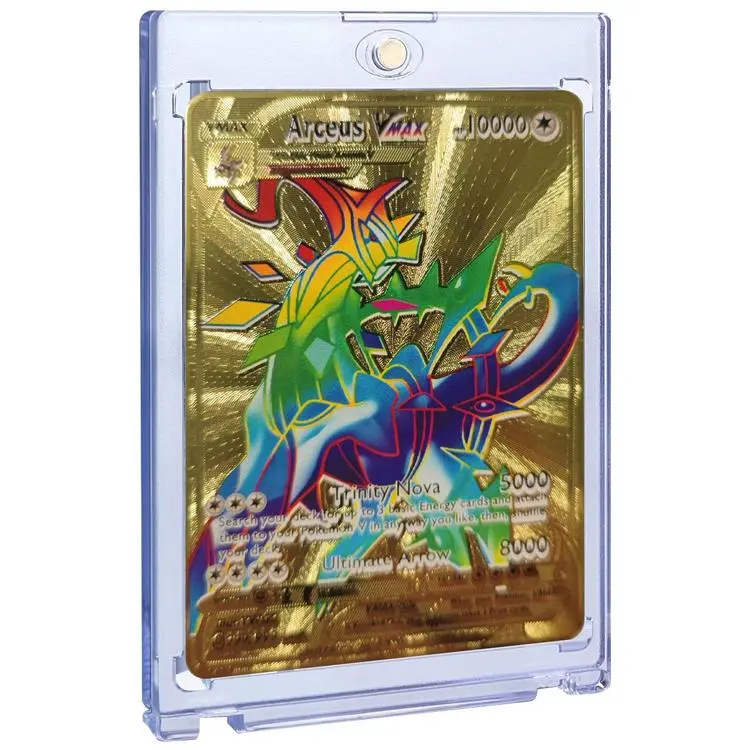 pokemon metal gold card arceus vmax 10000 DIY Golden Cards in Spanish Iron Pokmo  NairoMarket Miscellaneous Cards Pokmon Arceus VMAX Gold Metal