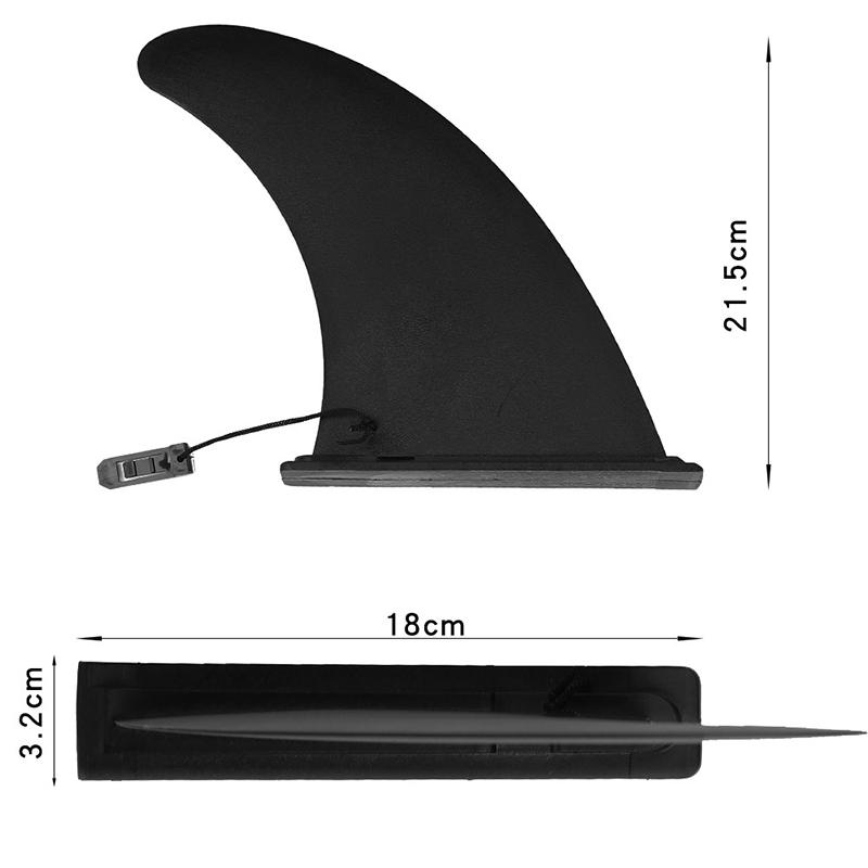 Product Introduction of Surfboard Paddleboard Snap-On Tailfin Boat Sup Slide-In Large Fins Removable Splitter Rudder 24