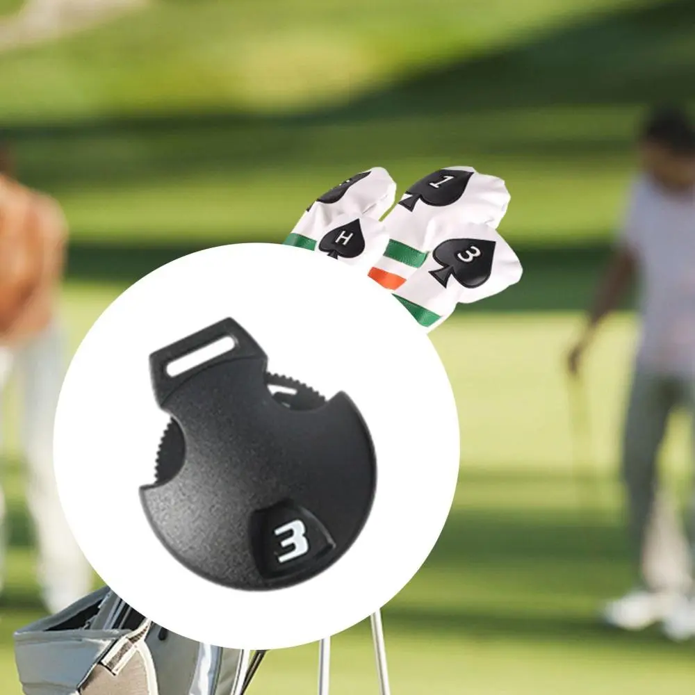 Golf Club Head Cover Number Tag Buckle Number Label Number: 3, 4, 5, 7, x for Mallet Putter