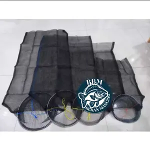Korang Koja  Waring Pancing Tempat Ikan 60cm, 80cm, 100cm & 120cm Hitam Ring Murah