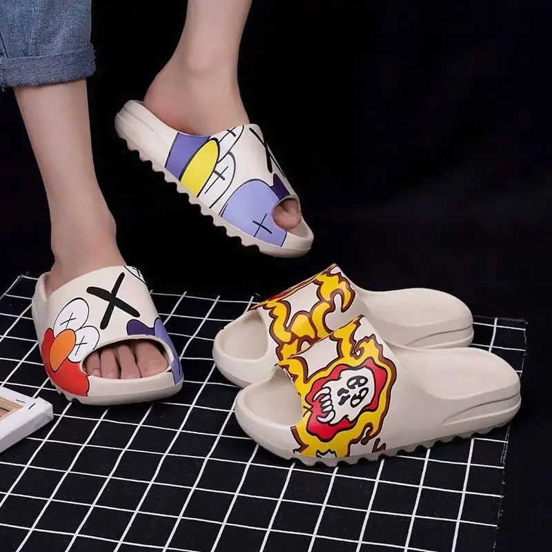 Slippers Men's Outdoor Wear Couple's Non Slip Cartoon Sandals