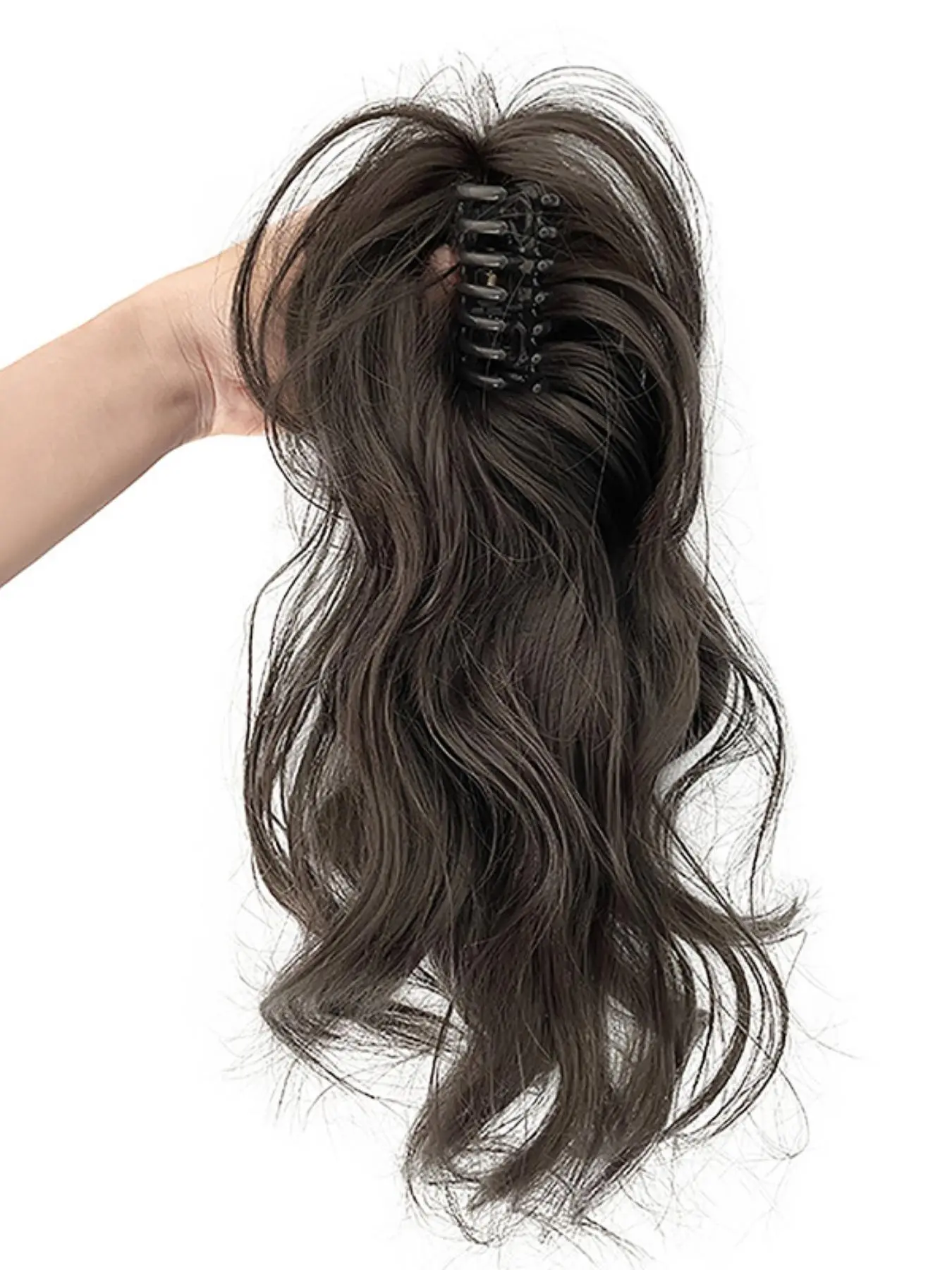 Long Wavy Hair Claw Clip in Hair Extension, Natural Fluffy Hairpiece for Women, Synthetic Hairpiece for Daily & Party Hairstyle Ideas