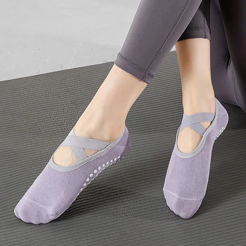 Vớ Yoga, Chuyên Nghiệp, Chống Trượt, Dành Cho Nữ, Thể Thao, Thấm Hút Mồ Hôi, Thoáng Khí, Thích Hợp Cho Pilates Và Khiêu Vũ Ba Lê, Vớ Nữ