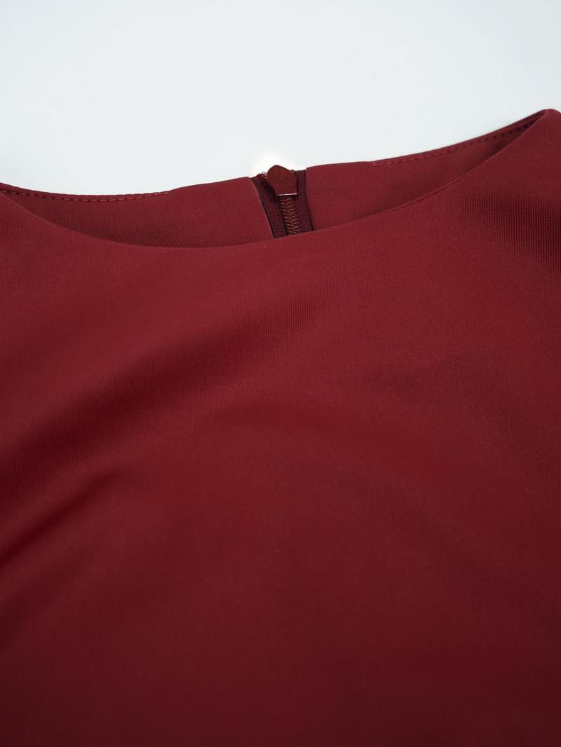 Product Introduction of Women's Solid Color Dress, Fashion Casual Short Sleeve Short Dress for Daily Outdoor Wear, Women Dress for Spring Fall Valentine's Day, gift 8
