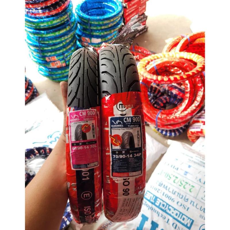 Cặp vỏ ko ruột 60/70 Camel gắn xe ga mâm 14in, giá 1 cặp - Phụ Tùng