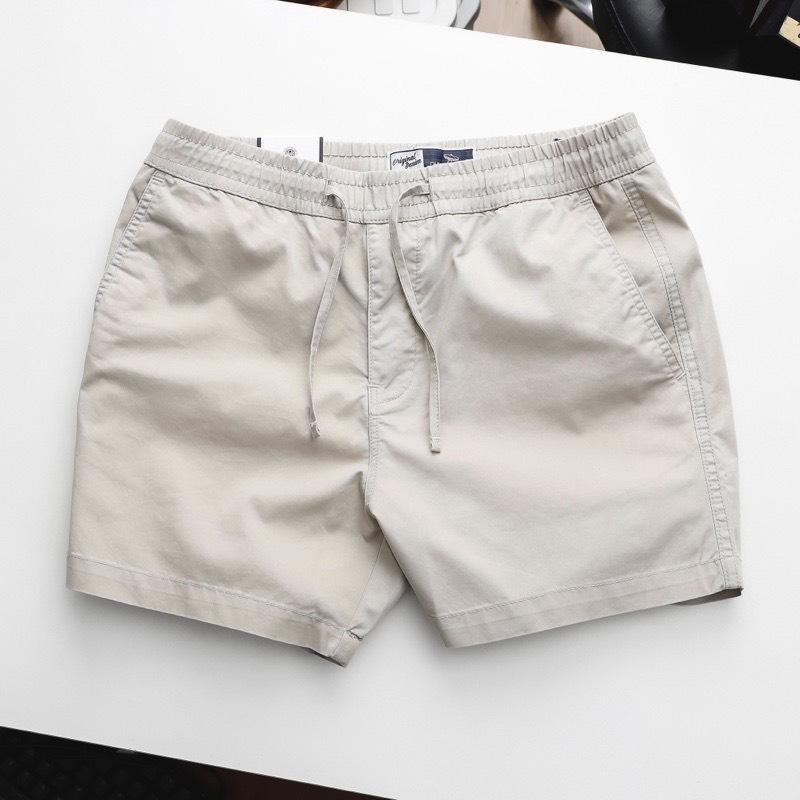 Quần short nam ngắn trên gối chất liệu kaki co giãn phong cách trẻ trung, cá tính 3 màu dễ phối đồ, Sọt lững chuẩn from Menswear Jean Có Túi